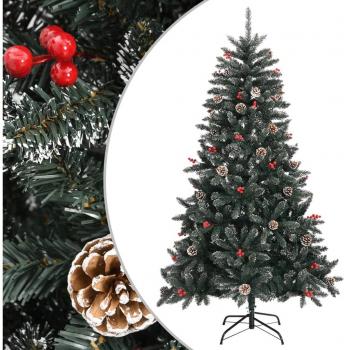 vidaXL Artificial Christmas Tree with Stand Green 150 cm PVC