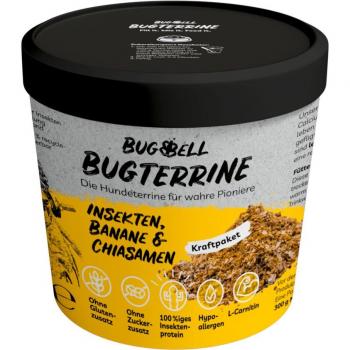 BugBell BugTerrine Insetos, Banana e Sementes de Chia - comida húmida - 100 g