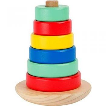 small foot company- Juego de Habilidad Torre de apilamiento Move it con diseño de Samll Foot de Madera