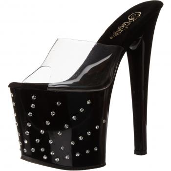 Pleaser STARBURST-751 - Sandalias, color Negro, talla 35