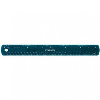 Regla de plástico para niños FISKARS, 30 cm, color azul brillante