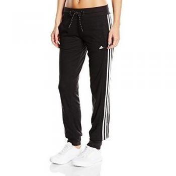 adidas ESS 3S JSY Pant - Pantalón para mujer, color negro / blanco, talla XXSL