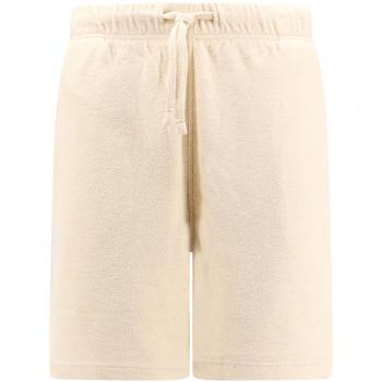 Burberry Men's Cotton Towelling Shorts - Beige, Size Medium