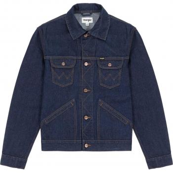 Wrangler Men's 124MJ Denim Jacket - Rinse Blue, Size XL