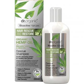 Champú Reparador Orgánico de Aceite de Cáñamo Dr. Organic 265ml