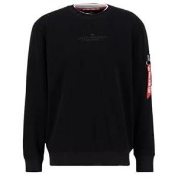 Alpha Industries Men's Double Layer Black Sweatshirt