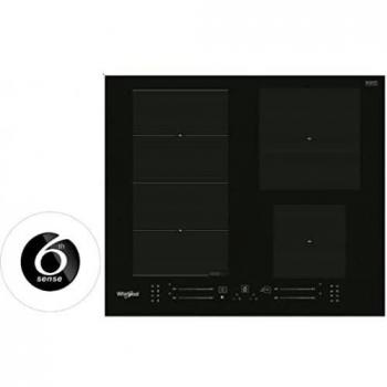 Placa de inducción Whirlpool WF S4160 BF 4 fuegos 60 cm color negro