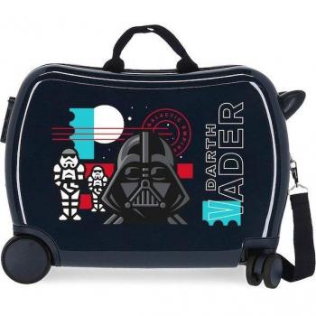 Maleta Infantil Star Wars Galactic Empire ABS Rígida con 2 Ruedas Multidireccionales y Capacidad de 34L Azul