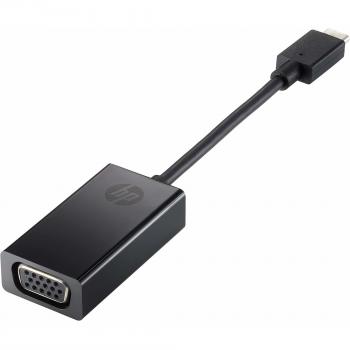 HP USB-C to VGA External Video Adapter - 4SH06AA, Black