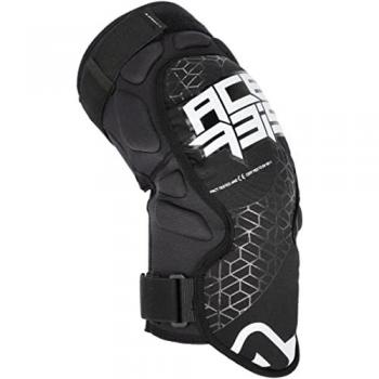 Acerbis Rodilleras X-Guard Soft para Niños - Negro y Blanco, Tamaño Único, Protección Suave