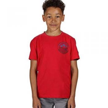 Regatta Bosley III Camisa De Mangas Cortas, True Red, 3 Years para Niños
