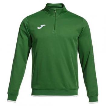 Sudadera de running Joma Olimpiada hombre verde con media cremallera, talla L