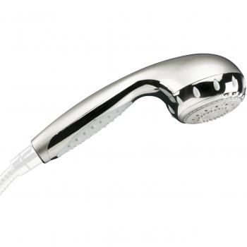 TATAY 3312109 - Kristal Ducha de mano con 8 posiciones de chorro y sistema de ahorro de agua, Cromado, 9.00x9.00x24.00 cm