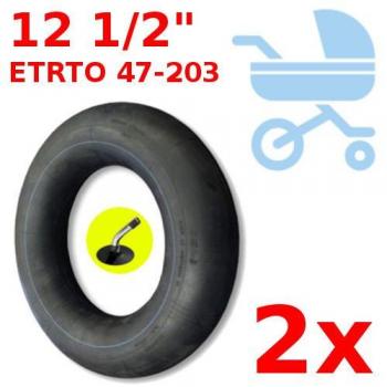 2x CAMARA DE AIRE 47-203 ADAPTABLE JANE POWERTWIN POWERTRACK SLALOM RUEDA CARRITO BEBE VALVULA SCHRADER COCHECITO SCOOTER
