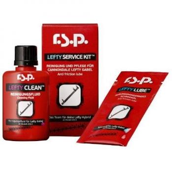 Kit de Limpieza y Mantenimiento para la Horquilla de Suspensión Leftie Service - Contiene Limpiador y Aceite - Proporciona una Larga Vida Útil a tu Bicicleta - R.S.P.