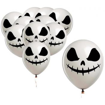 Paquete de 10 Globos Fantasma de 30 cm