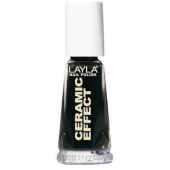 Esmalte de Uñas Efecto Cerámico Layla - Negro Puro 0.01l