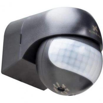DETECTOR DE MOVIMIENTO PARED PIR 180õ NEGRO