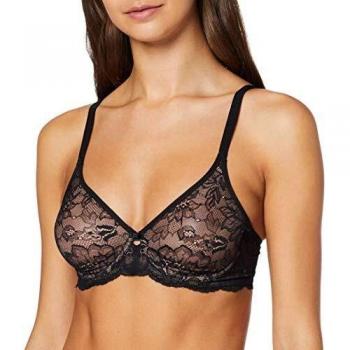 Triumph Amourette Charm Women's Lace Underwire Bra 85E - Black