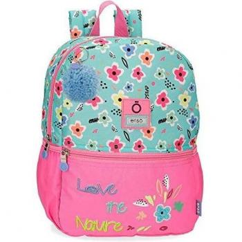 Enso Love The Nature Mochila de Paseo Multicolor 25x32x12 cms Poliéster 9,6 L