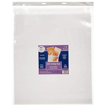 Darice – Plantilla para Grabar en Relieve autoadhesivos – Bolsas de plástico 10/pkg-20.25-Inch X 24.25-Inch Transparente