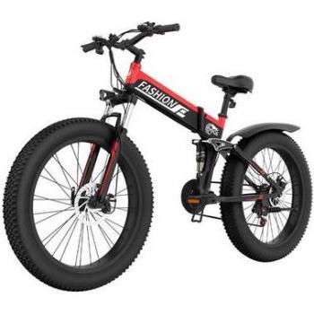 Bicicleta Eléctrica Plegable 20'' de Aluminio, 48V 500W, 16Ah para Mujeres - Modelo Lafly Lankeleisi y Bicicleta Eléctrica Fashion H26
