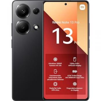 Smartphone Xiaomi Redmi Note 13 Pro 4G 8GB RAM y 256GB Almacenamiento, Pantalla de 6.67 pulgadas, Cámara de 200 MP, Batería de 5000 mAh