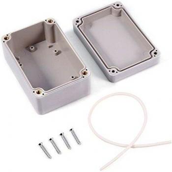 1pc Caja Plastico electronica 80 mm Cajas de conexiones del bloque Cajas del conector de la prenda impermeable del color blanco Caja al aire libre del recinto