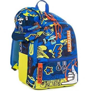 Mitama Mochila Plus Epic Sport, Boy, escuela y tiempo libre, con sombrero de regalo y bolsa