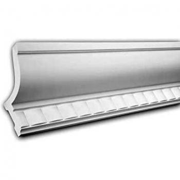 Cornisa Decorativa PROFHOME 150210 Estilo Neoclásico Blanco con Luz Indirecta - 2 m