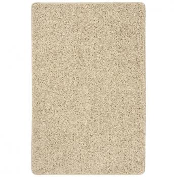 Alfombra Shaggy Antideslizante Color Crema 200x290 cm