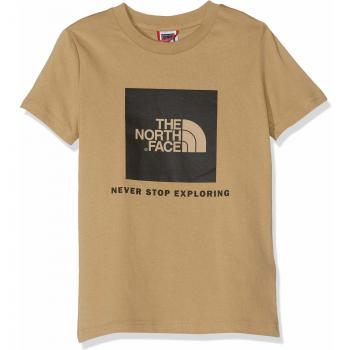 The North Face Box Camiseta para jóvenes, Unisex niños, Kelp Tan, L