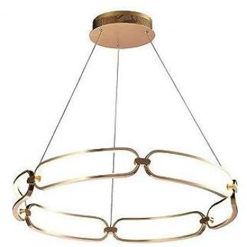 Lámpara Colgante LED COLETTE Schuller ORO ROSA 65W 3000K Con mando Ø80