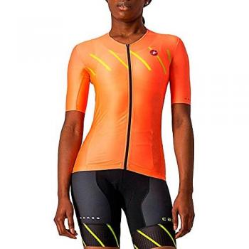 Maillot Castelli Free Speed 2 Race Top Rosso Corsa manga corta rojo coral mujer - L