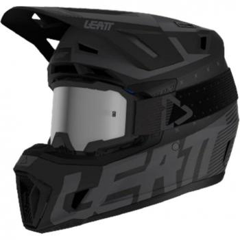 Leatt Casco de Cross 7.5 Moto con Gafas, Tecnología Turbina 360°, Kit Completo para Motocicleta