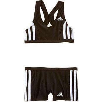 adidas Bikini Infinitex 3-Stripes - Bikini para niñas, color black/white, talla 152