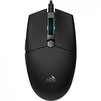 Corsair KATAR PRO XT Ratón ligero Gaming, Forma Simétrica, para agarre tipo garra o tipo punta de dedos, Botones con Resortes Corsair QUICKSTRIKE, Sensor óptico 18.000 PPP, Negro