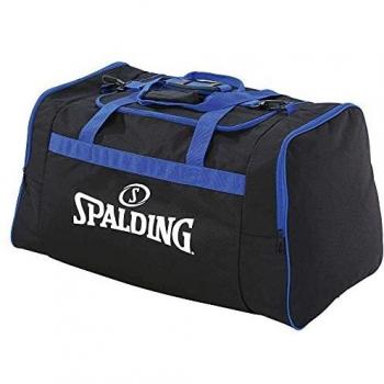 Spalding Team Bolso de Gimnasio, 45 cm, Negro/Azul Royal