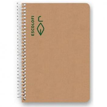Cuaderno Espiral A6 con Cuadrícula 5x5 de Tapa Dura Reciclado
