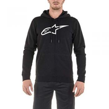 Alpinestars Ageless II Black/White Zip Hoodie for Men - Large