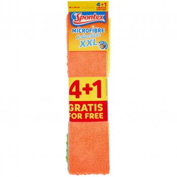 SPONTEX BAYETA MICROFIBRA XXL 4+1 UND