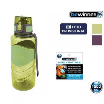 Botella Deportiva de Agua 1500ml Bewinner - Colores Surtidos