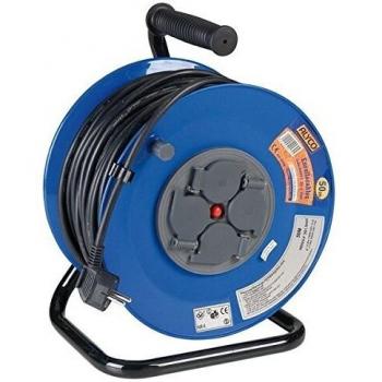 ALYCO 199430 199430-Enrollacables 50m Cable Tipo H05VV-F 3G 1.5 mm2 Clase IP40 con Tapa de Seguridad