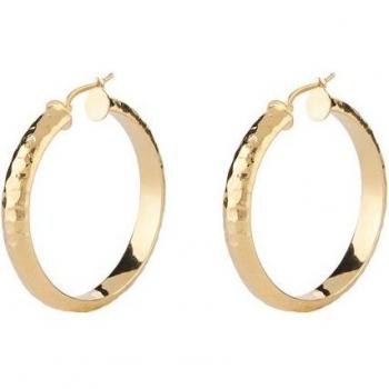 Pendientes Hoops I Did It Again de acero dorado para mujer - GUESS JUBE04191JWYGT-U