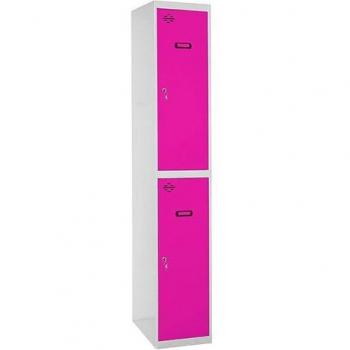 Taquilla metálica Profesional Tándem 2 Puertas Montada Simonlocker Prof.Mon. 400 GR/RS - 9P233W1240 - Simon Rack