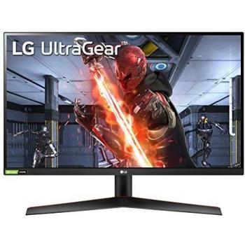 LG 27GN800 Ultragear Gaming Monitor 27 QuadHD IPS 1ms HDR 10, 2560x1440, G-Sync Compatible y AMD FreeSync Premium 144Hz, HDMI 2.0