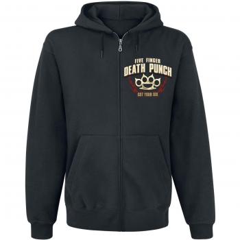 Five Finger Death Punch Got Your Six Sudadera capucha con cremallera Negro XXL