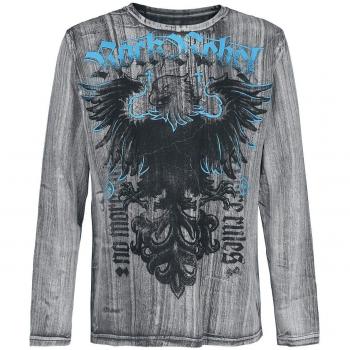 Rock Rebel by EMP Rock and Roll Dreams Come Through Manga Larga Gris 3XL
