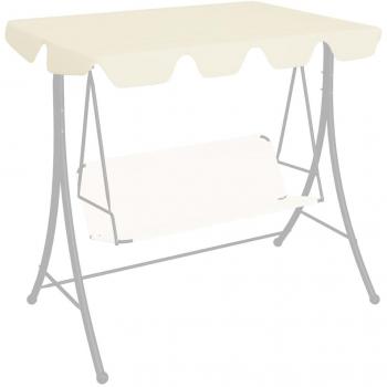 vidaXL Replacement Canopy for Garden Swing Cream 188/168x145/110 cm