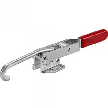 Grapa Rápida de Gancho Horizontal Tamaño 1 AMF 6847, Capacidad del Pistón 2 kN, Trayecto 5 mm, Altura Total 33 mm, Largo Total 130 mm
